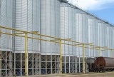 Large steel grain bin grain storage system for barley